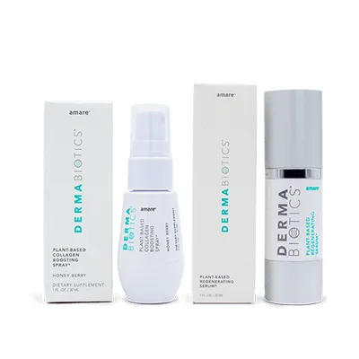 Amare DermaBiotics Pack with Amare Serum and Collagen Boosting Spray