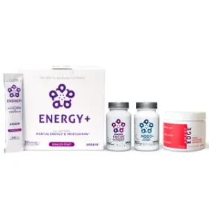 Amare Happy Mind Pack EDGE Watermelon, Energy+ Dragon Fruit, Mood+ and MentaFocus